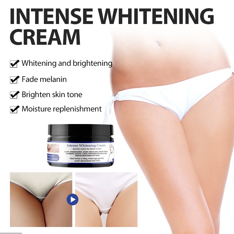 Dark Inner Thighs Cream Bikini Area Brightening Intense Whitening Cream for Dark Knees Knuckles Elbows Armpit Private Part