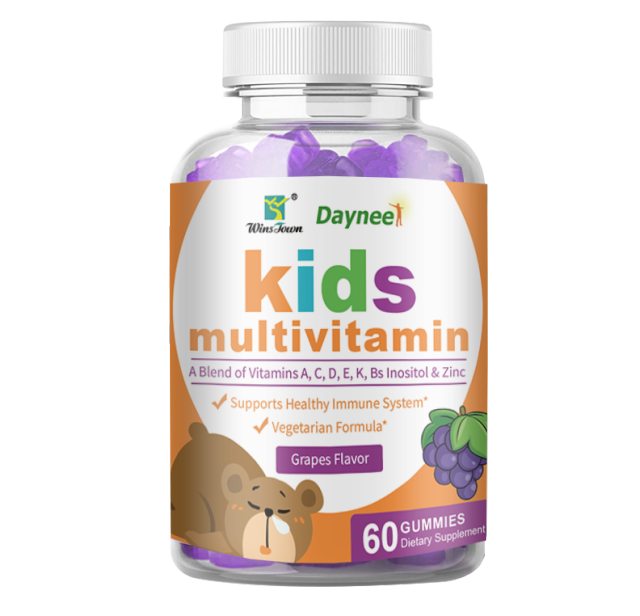 Winstown Daynee OEM Brand Natural Multivitamin Gummy for Kids Halal Vitamins Gummies Candy Tablet GMP Factory with ISO HACCP