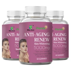 Skin Renewal Gummies Whitening Anti Aging Supplement Antioxidants for Radiant Complexion