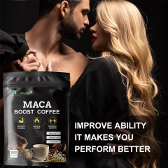 X-power Men Power Coffee for Sex Long Time Organic Maca Black Energy Instant Maca Coffee for Men