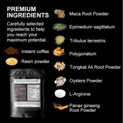 X-power Men Power Coffee for Sex Long Time Organic Maca Black Energy Instant Maca Coffee for Men