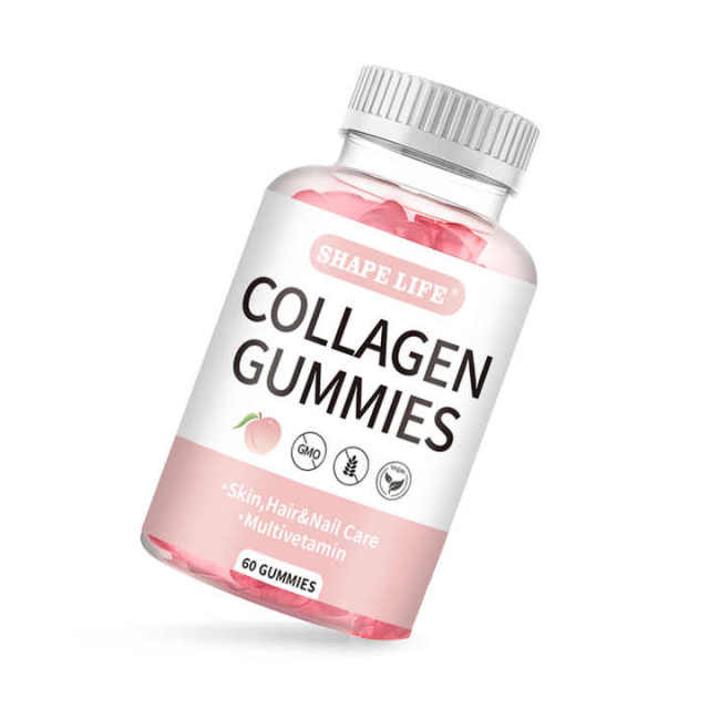 Hot Selling Collagen Gummies Beauty Hair Skin Nails Biotin Vitamin Supplements Fruit Flavor Beauty Gummies