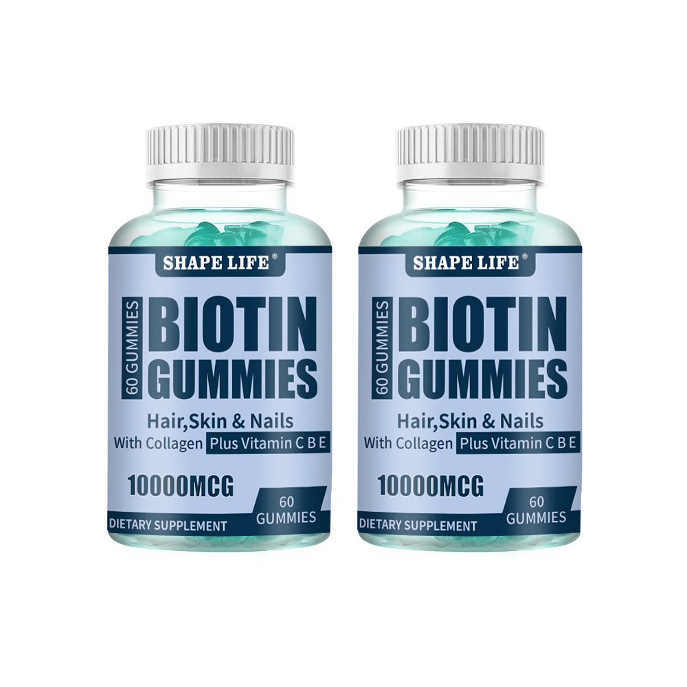 OEM ODM Biotin Hair Vitamin Gummy Bear Biotin Collagen Multivitamin Collagen Hair Skin Nails Biotin Gummies