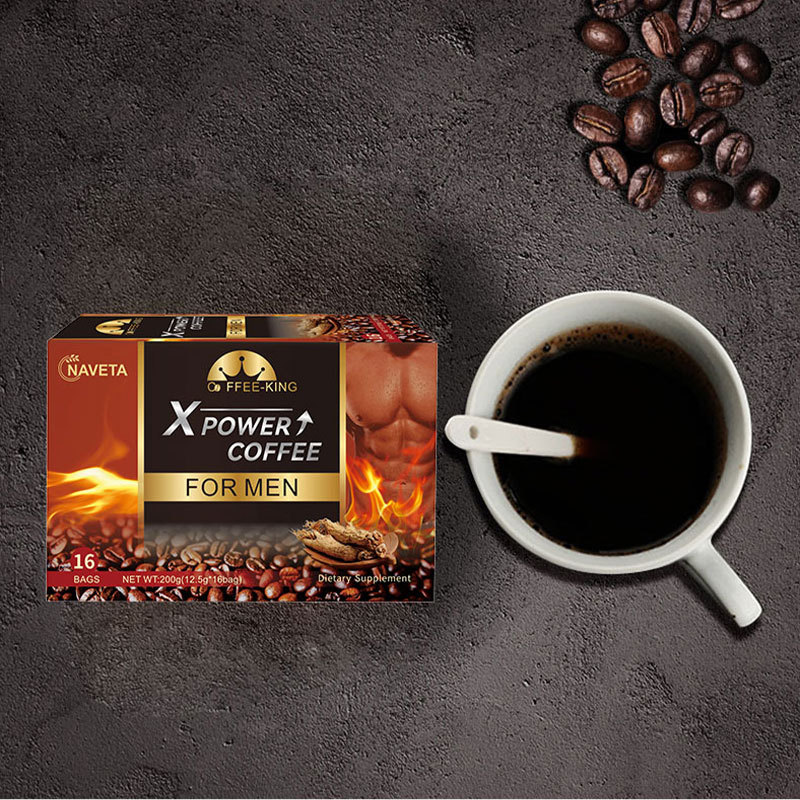 Man X Power Energy Coffee Natural Organic Private Label Herbal Instant Maca Coffee for Men