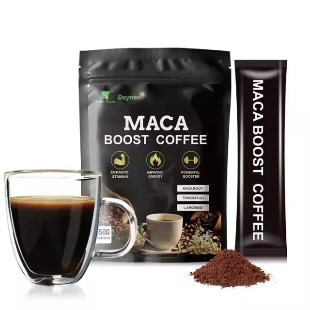 X-power Men Power Coffee for Sex Long Time Organic Maca Black Energy Instant Maca Coffee for Men