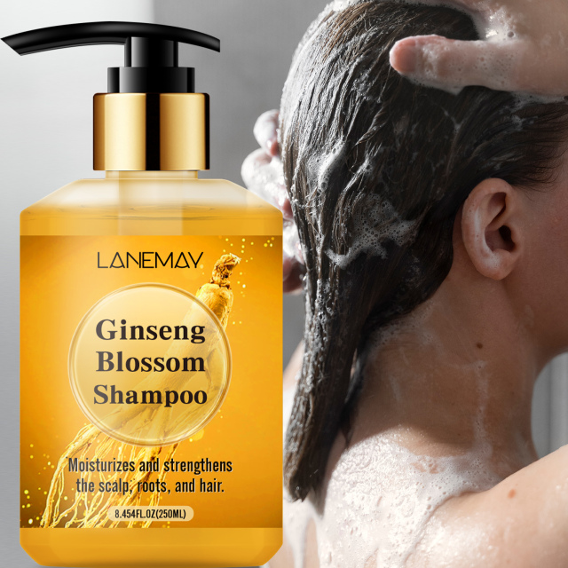 Natural Shampoo Strengthening Hair Care with Ginseng Scented Anti Hair Loss Natural Herbal Ingredients Champu