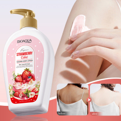 BIOAOUA Body Lotion Cream Care Moisturizing Aroma Natural Strawberries Body Lotion With Fragrance Whitening Face Body Cream