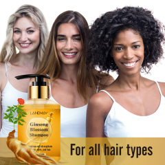 Natural Shampoo Strengthening Hair Care with Ginseng Scented Anti Hair Loss Natural Herbal Ingredients Champu