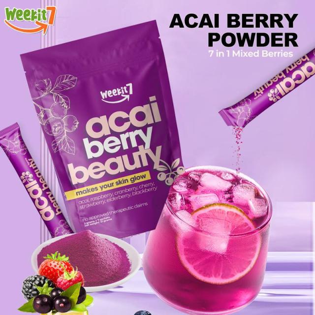 Healthy Beauty Fruit Powder Acai Berry & Cranberry Raw Specialty Juice in Bagged Tea Flavor Tea Specialty