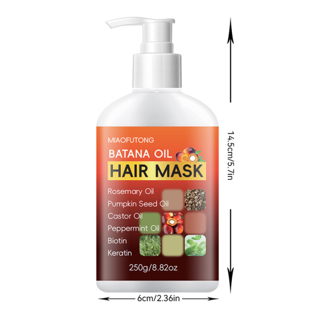 Organic Natural Batana Oil Hair Loss Care Moisturizing Cream Formula Batana Hair Care Oil Mask for Hair Growth Reapair Care