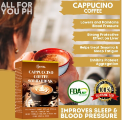 Solid Chocolate Cappuccino Diet Instant Coffee Bitter Taste Black Coffee Slimming Feature Packaged Black Bag for Cross-Border