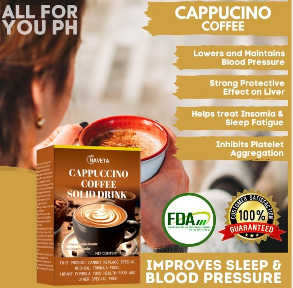 Solid Chocolate Cappuccino Diet Instant Coffee Bitter Taste Black Coffee Slimming Feature Packaged Black Bag for Cross-Border