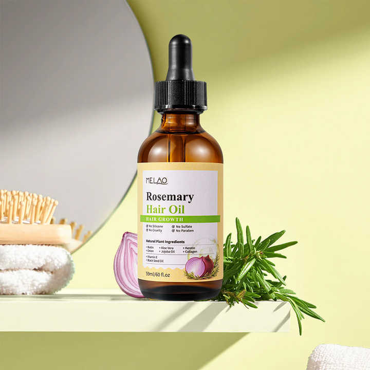 Private Label Natural Organic Red Onion Hair Oil Anti Hair Loss Repair Scalp Rosemary Bio Onion Oil for Hair Growth