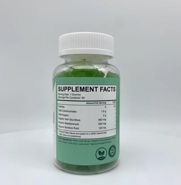 OEM Healthy Supplement Beauty Supplements Regulating Blood Sugar Antioxidant Sea Moss Gummies