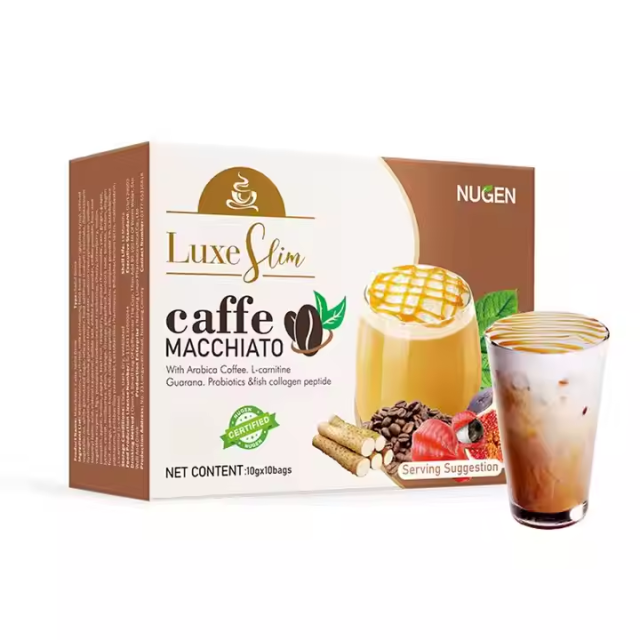 Ready to Ship Luxe Slimming Caffe Collagen Infused Instant Powder Diet Coffee Luxe Slimming Beverages for Body Detox