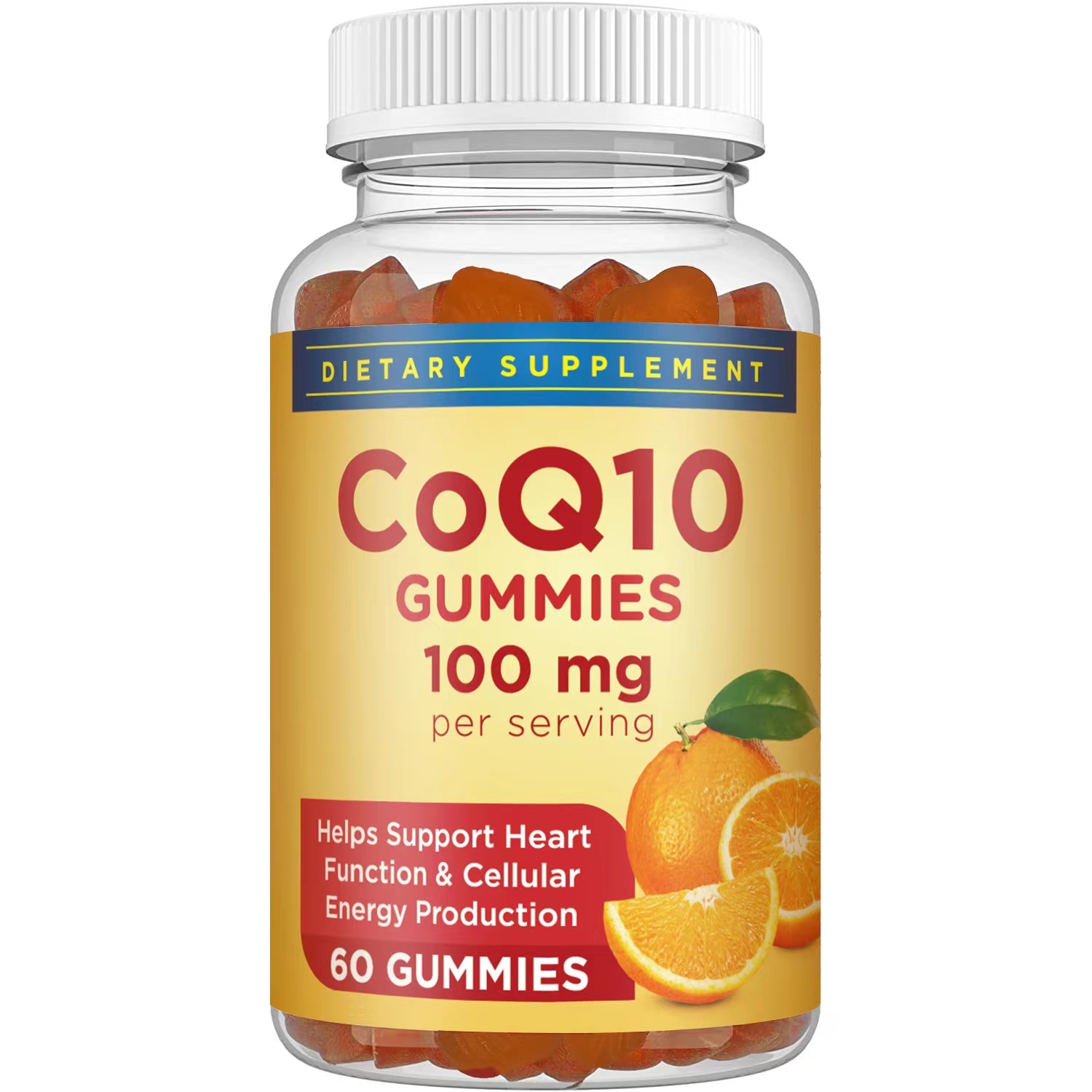 OEM Customize Logo Coenzyme Ubiquinol Gummies Healthy Heart Energy Support Coq10 Gummies