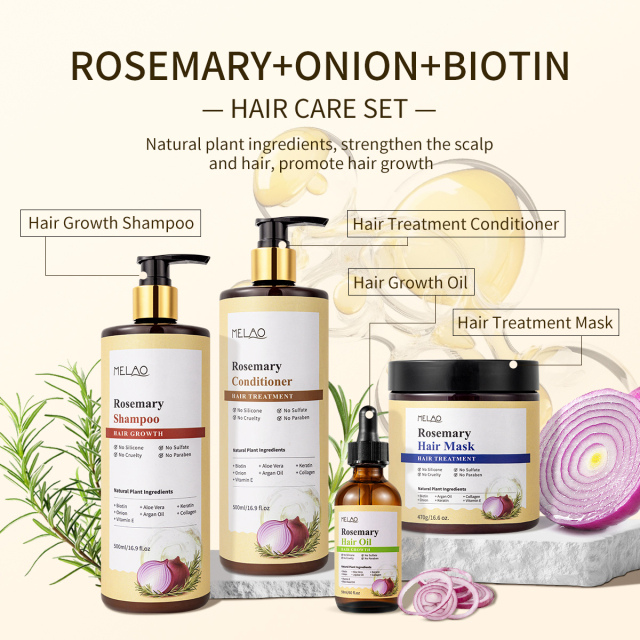Private Label Natural Organic Red Onion Hair Oil Anti Hair Loss Repair Scalp Rosemary Bio Onion Oil for Hair Growth