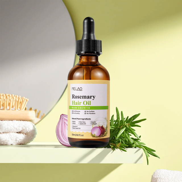 Private Label Natural Organic Red Onion Hair Oil Anti Hair Loss Repair Scalp Rosemary Bio Onion Oil for Hair Growth
