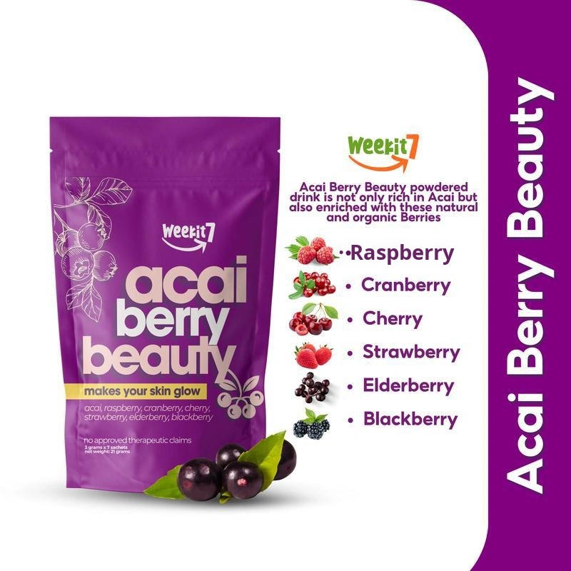 Healthy Beauty Fruit Powder Acai Berry & Cranberry Raw Specialty Juice in Bagged Tea Flavor Tea Specialty