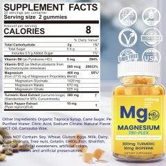 Hot Selling 60pc Vegan Gummy Triple Magnesium Complex Citrate Gummies for Relaxation&Rest