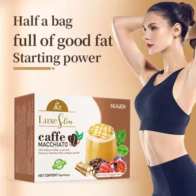 Ready to Ship Luxe Slimming Caffe Collagen Infused Instant Powder Diet Coffee Luxe Slimming Beverages for Body Detox