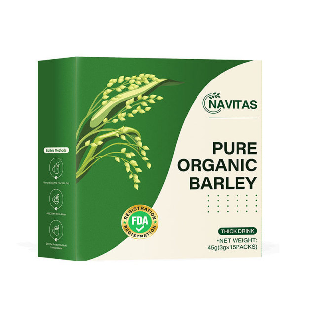Organic Food Grade Barley Grass Juice Powder Sweet Herbal Extract Nutrient Enhancer in Box Packaging for Ingredients