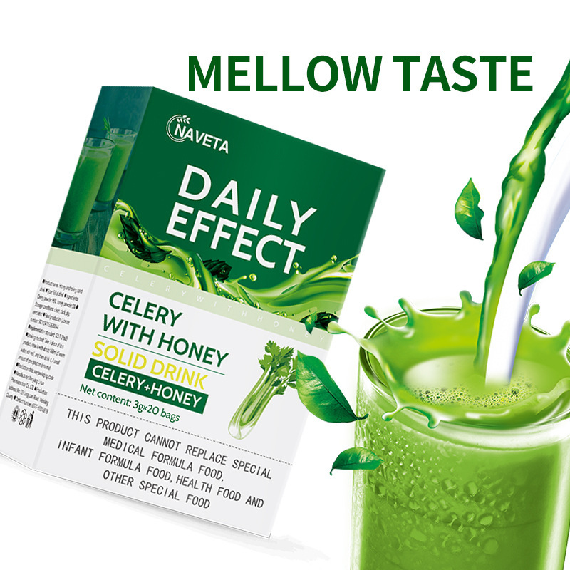 Original Factory OEM ODM Organic Celery Juice Extracts Supplements Drink Honey Naveta Celery Powder Flavored Box Excluded for