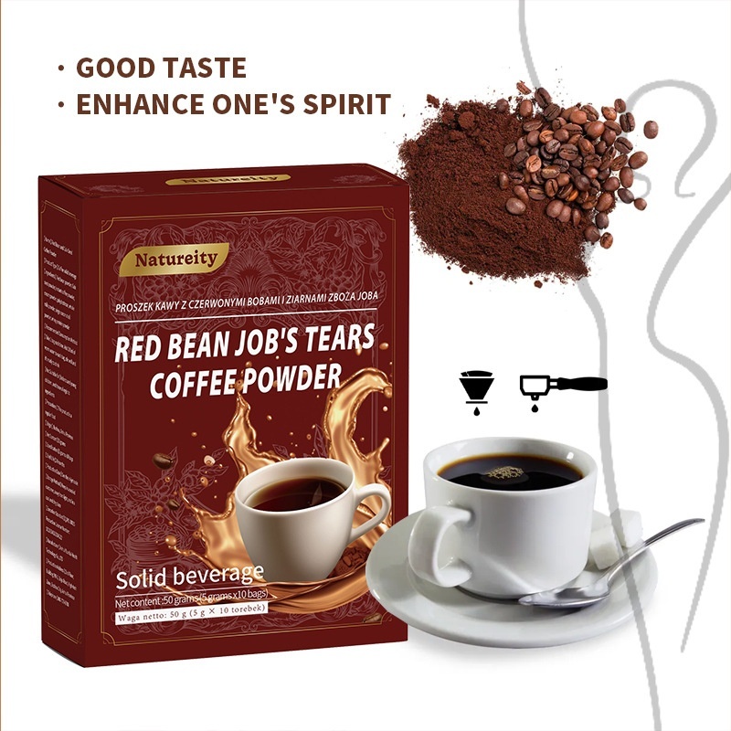 Cross-Border Red Bean Job's Tears Coffee Powder Herbal Supplements with *Sample Available