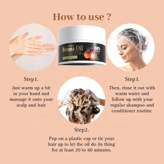 Hot Selling Organic Batana Oil Cream Nourishing Hair Growth and Repair for Damaged Hair Healthy Hair Care