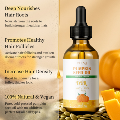 Virgin Cold Pressed Unrefined Face Oil 100% Pure Natual Hair Growth Oil Organic Pumpkin Seed Oil