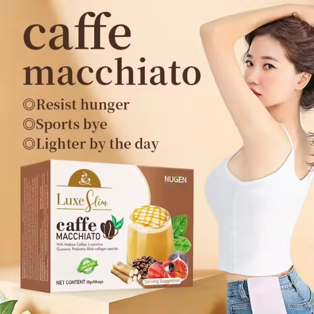 Ready to Ship Luxe Slimming Caffe Collagen Infused Instant Powder Diet Coffee Luxe Slimming Beverages for Body Detox