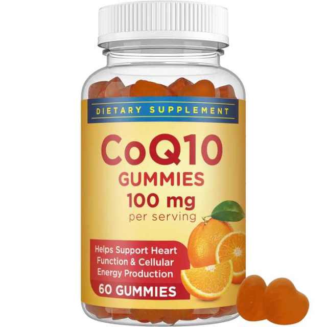 OEM Customize Logo Coenzyme Ubiquinol Gummies Healthy Heart Energy Support Coq10 Gummies