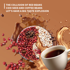 Cross-Border Red Bean Job's Tears Coffee Powder Herbal Supplements with *Sample Available
