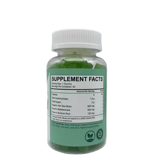 OEM Healthy Supplement Beauty Supplements Regulating Blood Sugar Antioxidant Sea Moss Gummies