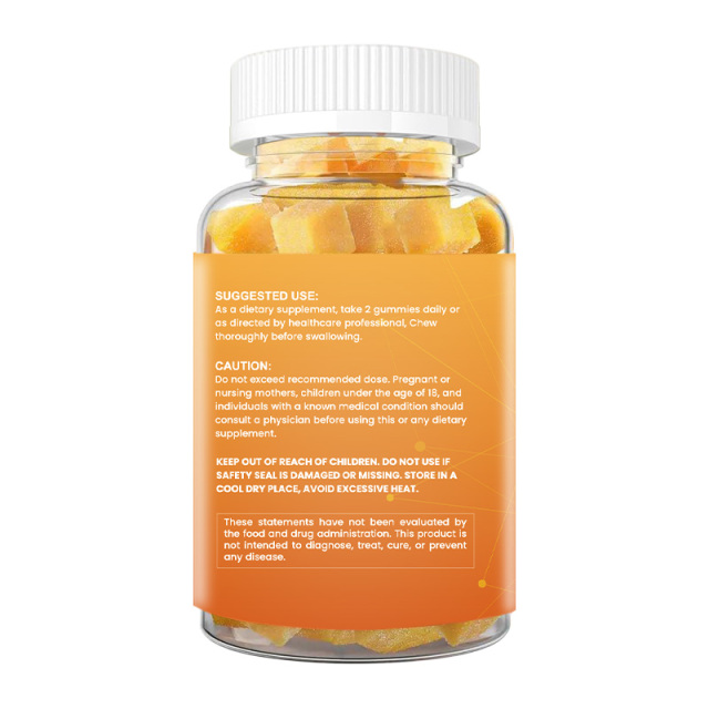 OEM Premium Iron Gummies with Turmeric Vitamin Complex Veagn Iron Gummies 60 Pills Iron Supplement for Boost Hemoglobin