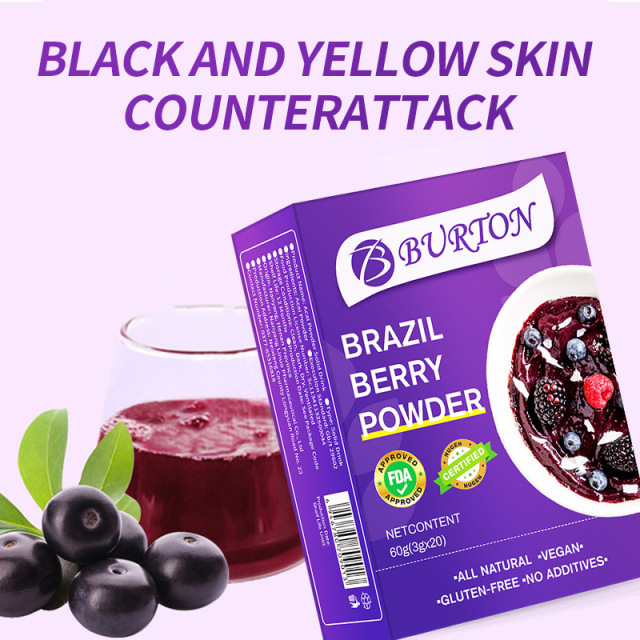 Wholesale Pure Brazil Acai Berry Powder Organic Freeze Dried Fruit Powder Antioxidant  Anti Age Vitamin Slimming Tea Products