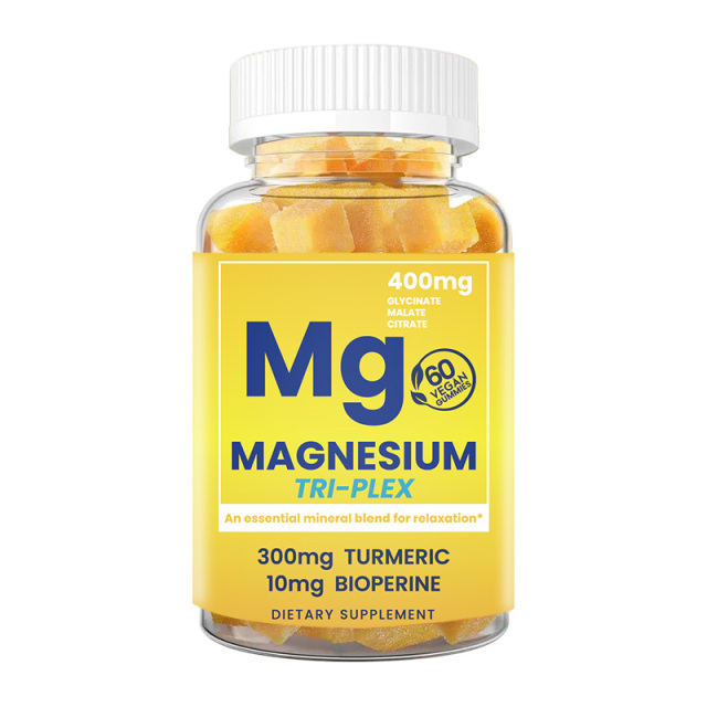 Hot Selling 60pc Vegan Gummy Triple Magnesium Complex Citrate Gummies for Relaxation&Rest