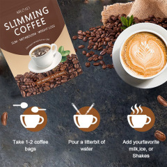 Natural Slimming Fat Burner Slimdiet Instant Cafe Meal Replacement Powder for Fitness and Control Box Packaging