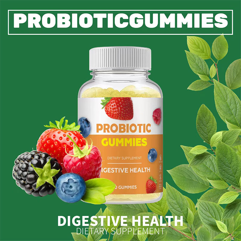 OEM Hot Selling Probiotic Gummies Vegan Natural Popular Digestive Support Gummies Digestive Health Dietary for Immune Health