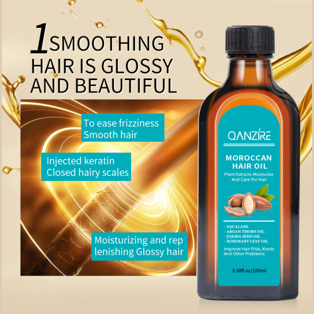 Morocco Organic Hair Essential Oil Smooth Rosemary Fragrant Oil for Hair Care Moroccan Hair Care Essential Oil