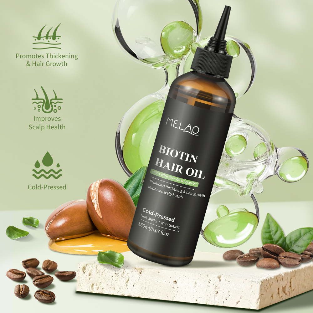 Private Label Essential Hair Loss Oil Growth Oil Hair Strengthening Dandruff Itchy Deep Biotin Hair Oil