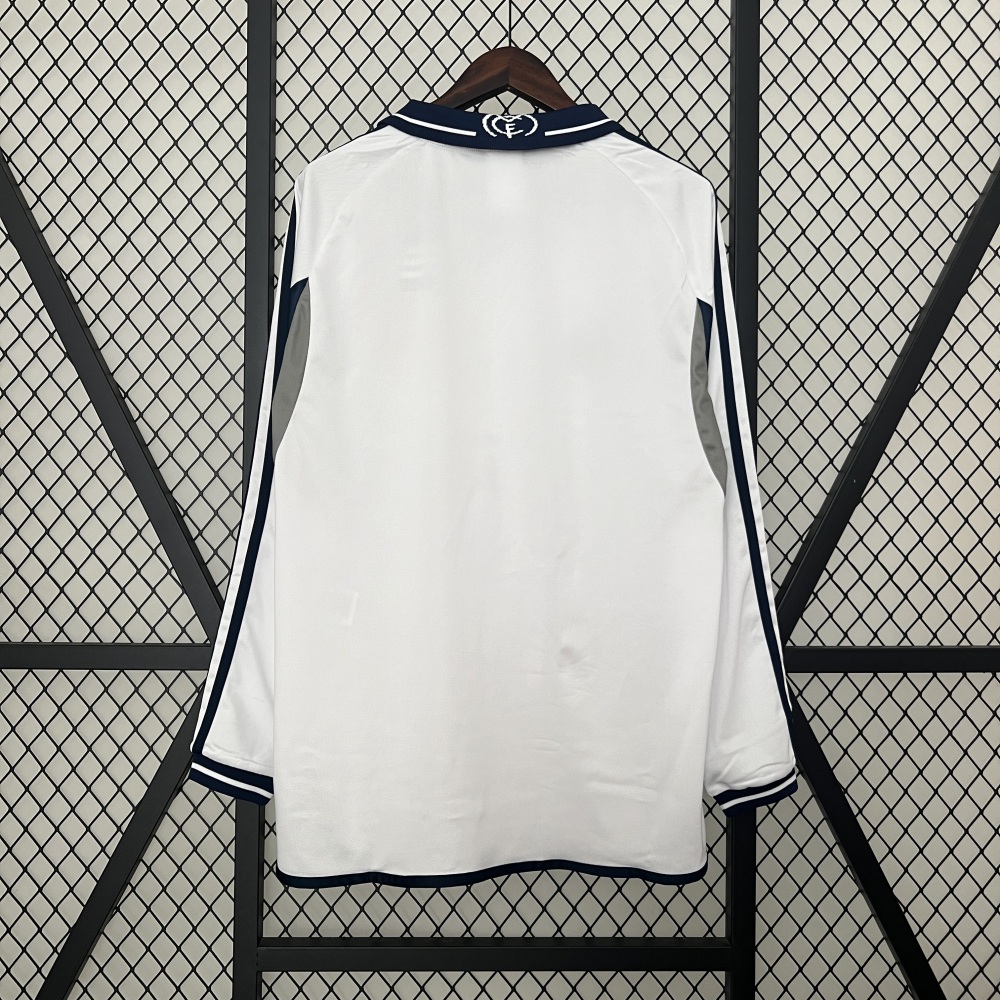 2000-2001Real Madrid home Long sleeve Retro jerseys