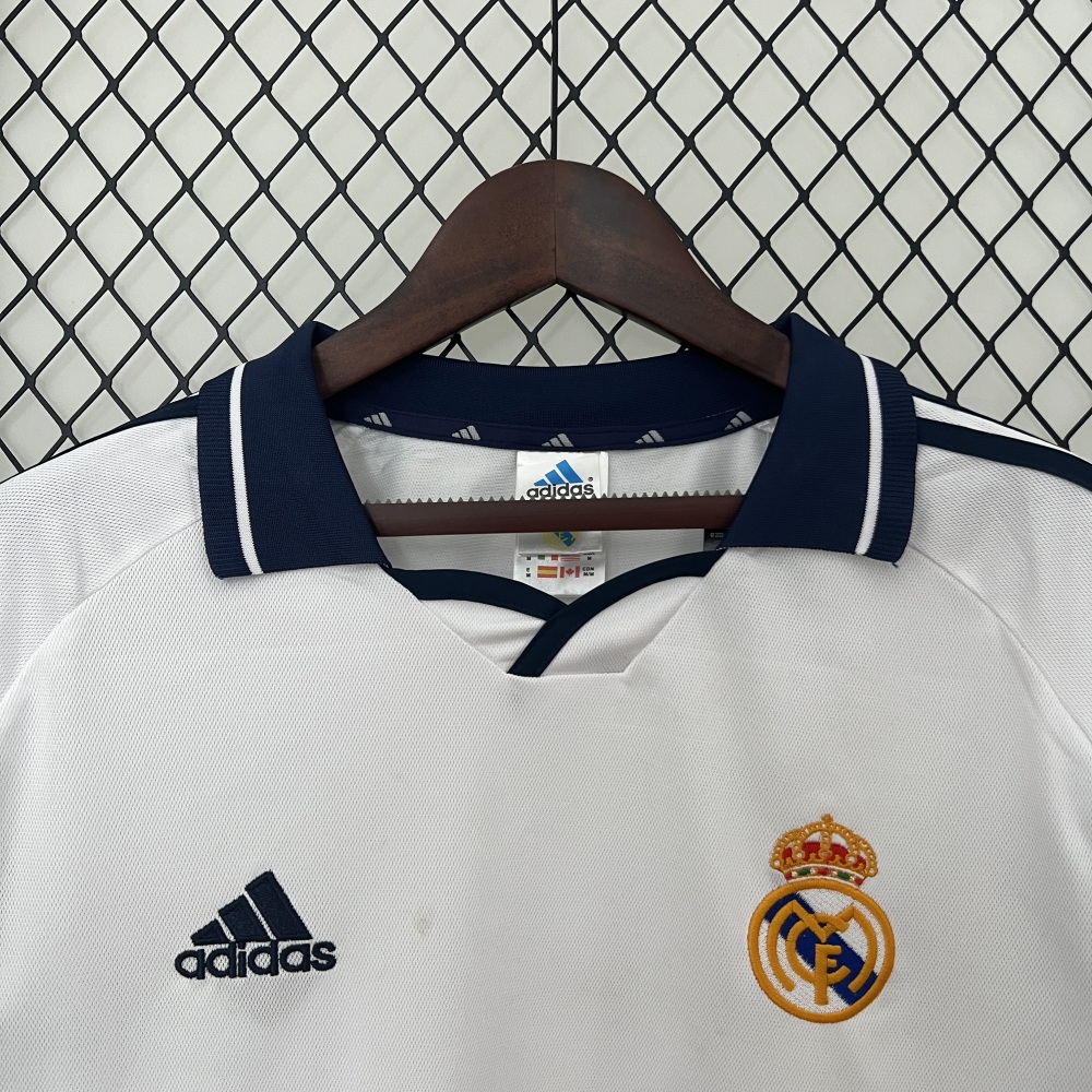 2000-2001Real Madrid home Long sleeve Retro jerseys