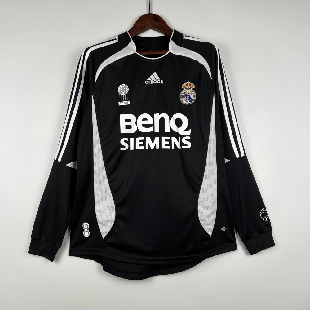 06-07Real Madrid away Long sleeve  Retro jerseys