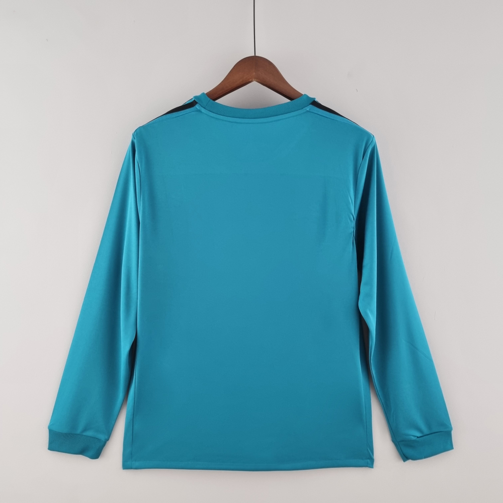 17-18Real Madrid three away Long sleeve Retro jerseys