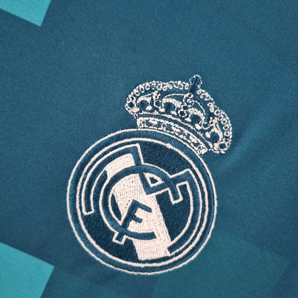 17-18Real Madrid three away Long sleeve Retro jerseys