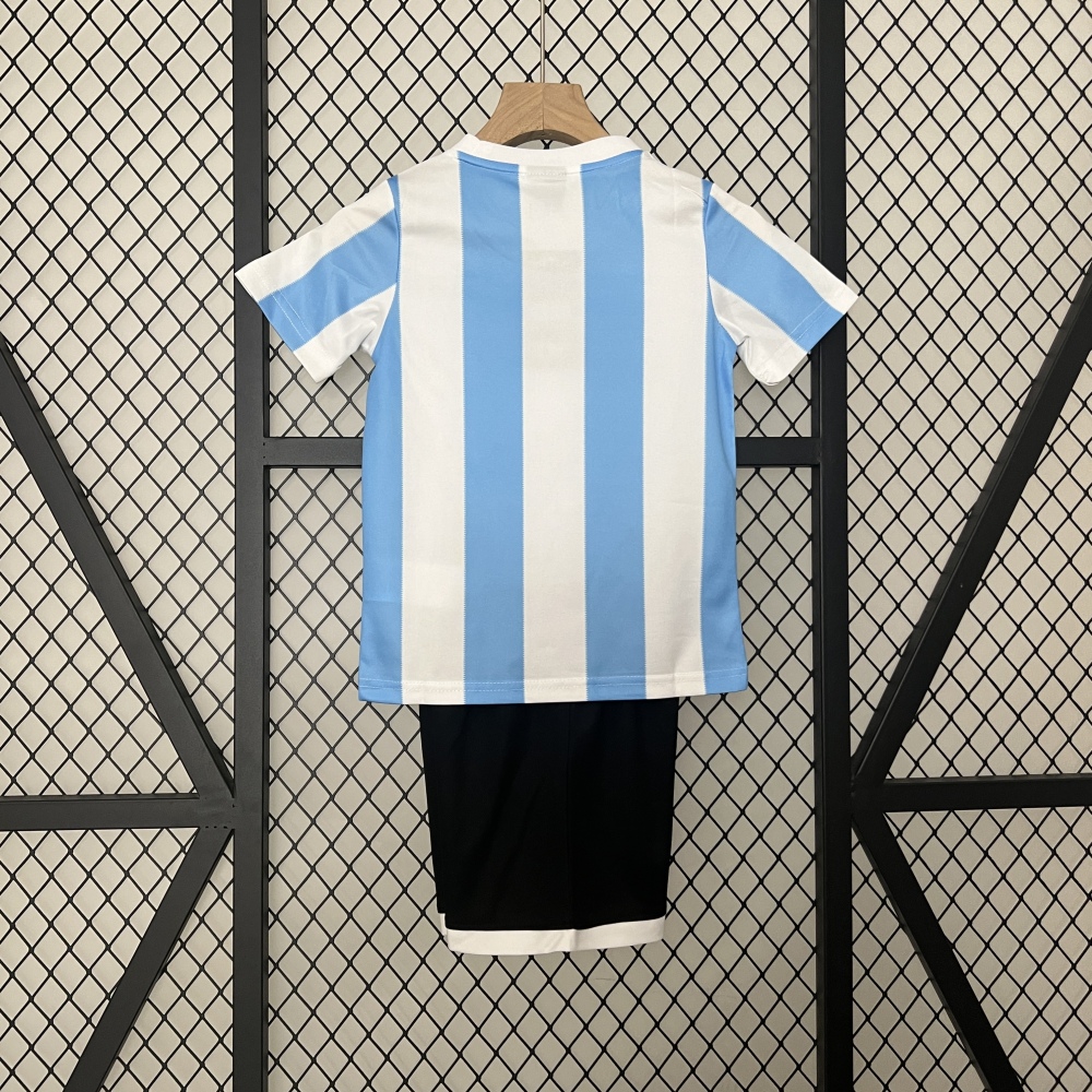 1986 Argentina  home children's retro jerseys
