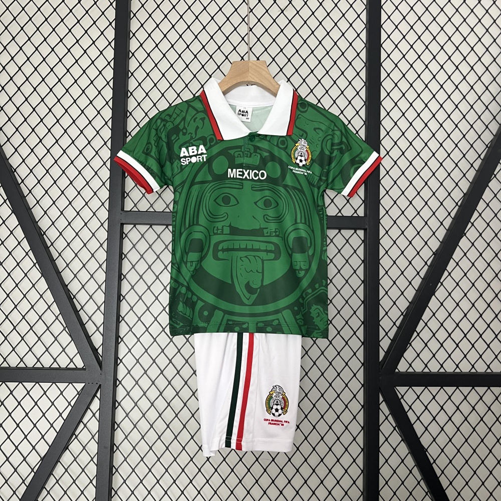 1998 Mexico home children's retro jerseys