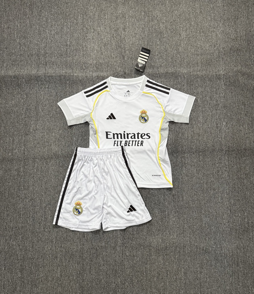 2526 Real Madrid Home - Children's Set - Fan Edition（2526皇马主场-儿童套装）