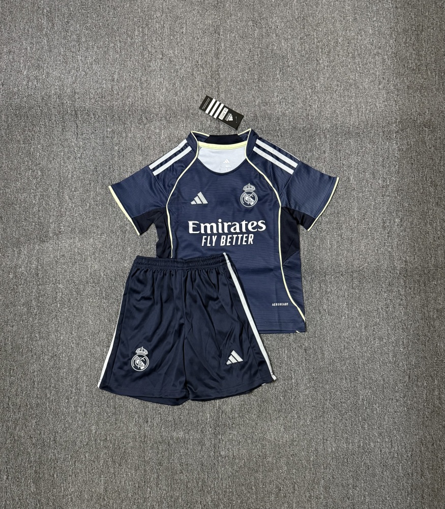 2526 Real Madrid away game - Children's set - Fan version（2526皇马客场-儿童套装）
